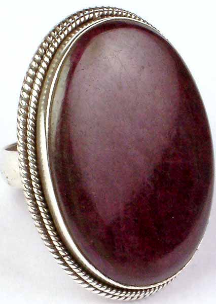 A Oval Ruby Ring