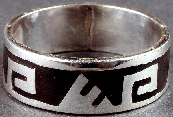 Black Onyx Inlay Ring