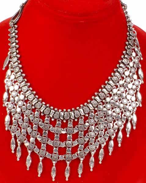 Champakali Necklace with Net