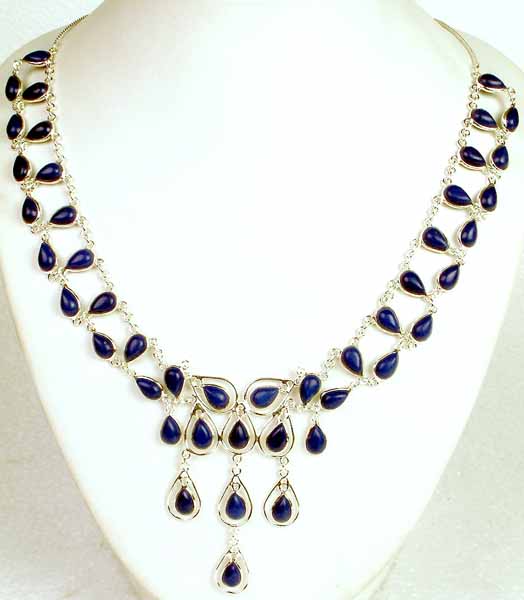 Designer Necklace of Lapis Lazuli