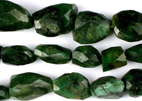 Faceted Emerald Tumbles.