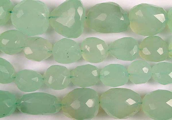Faceted Peru Chalcedony Tumbles