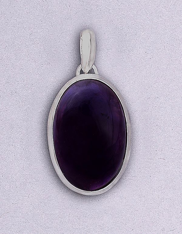 Sterling Silver Pendant with Amethyst Stone
