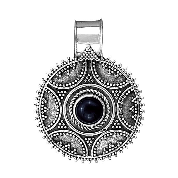 Designer Sterling Silver Pendant Jewelry with Gemstone