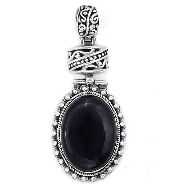 Designer Sterling Silver Pendant with Gemstone