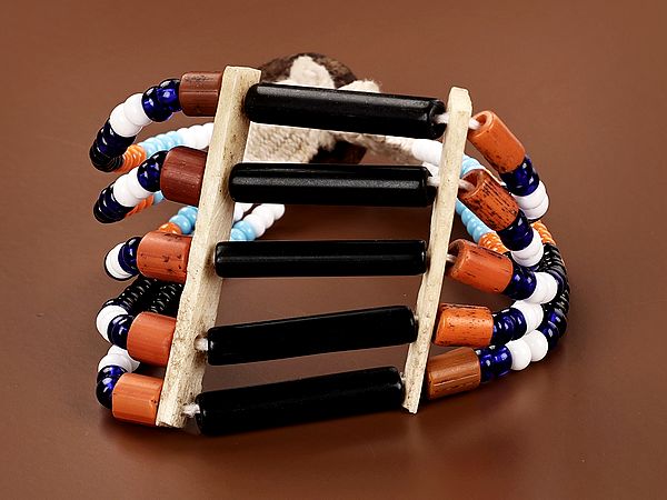 Naga Bracelet with Black and Blue Beads | Tribal Jewellery