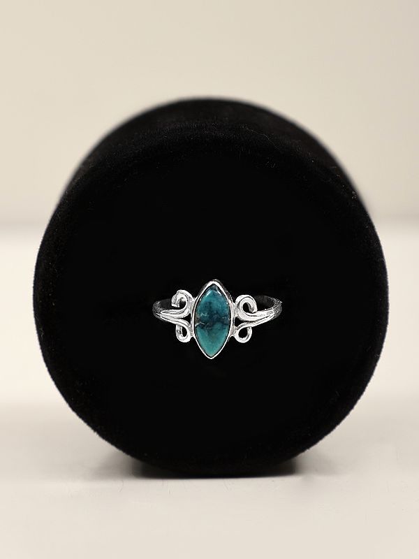 Marquise Cut Gemstone Sterling Silver Ring