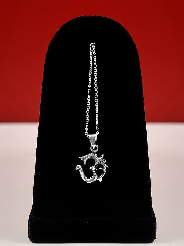 Om Sterling Silver Pendant | Jewelry with Hindu Symbols and Icons