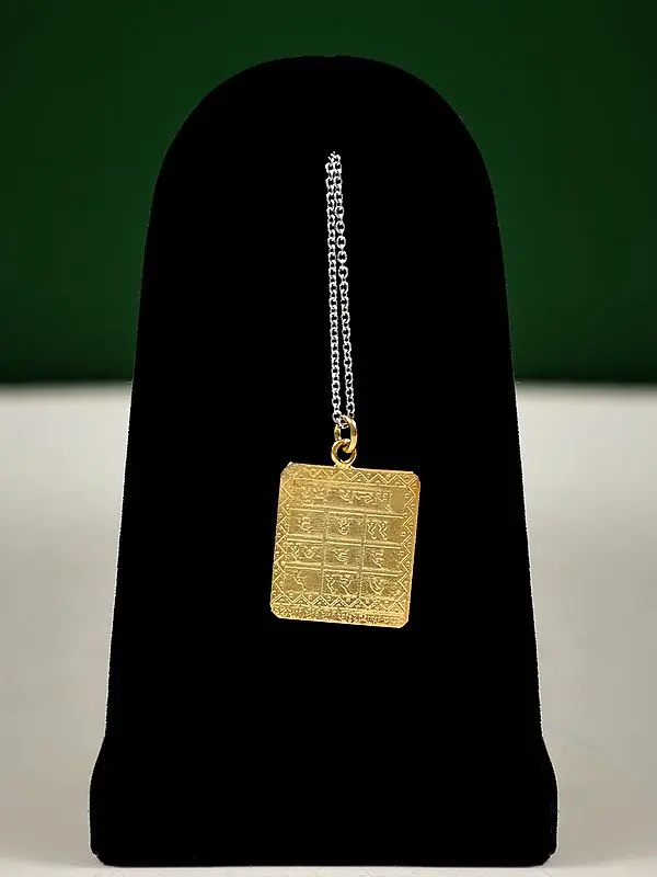 Rectangle Shape Budh Yantra Pendant