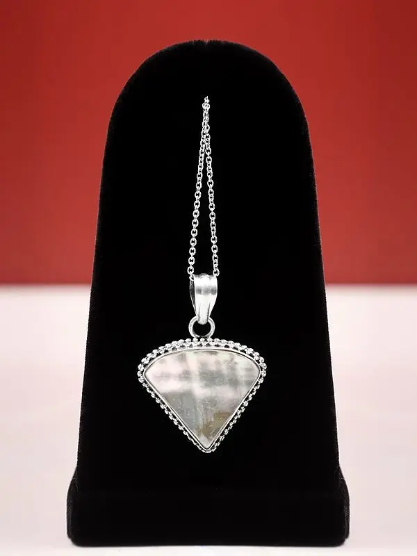 Triangular-Shaped Abalone Shell Pendant