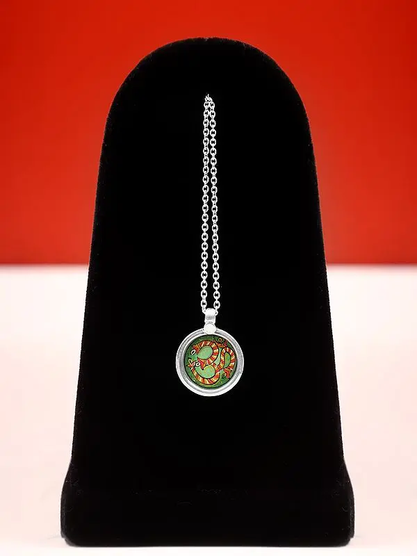 Small Om Sterling Silver Pendant