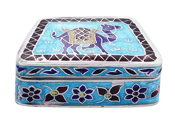 Camel and Floral Design Box