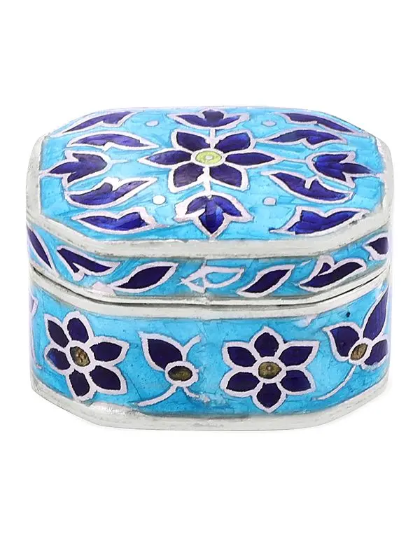 Floral Design Sterling Silver Box