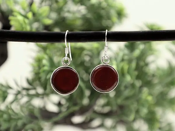 Small Round Shape Sterling Silver Earring