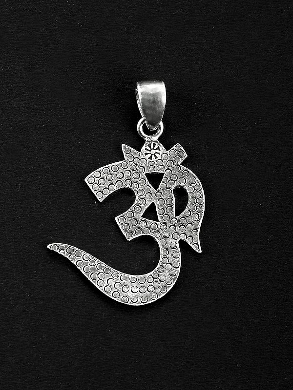 Om Symbol Sterling Silver Pendant | Jewelry with Hindu Icons
