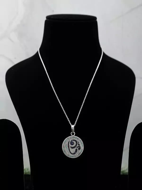 Sterling Silver OM Symbol Pendants | Jewelry with Hindu Icons