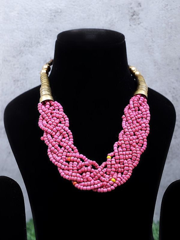 Braided Bead Necklace | Indian Necklaces with Unique Designs