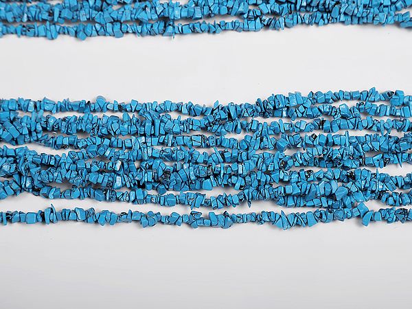 Faux Turquoise Chips (Price of 1 String) | Gemstone Beads