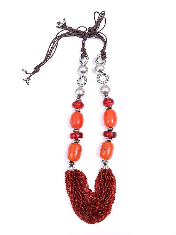 Beaded Long Necklace | Collection of Indian Metal Jewelry