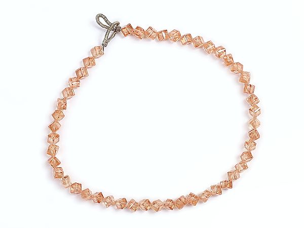 Square-cut Design Crystal Beads Bracelet