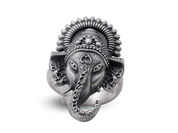 Sterling Silver Lord Ganesha Ring