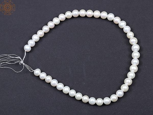 White Pearl Beads (Price of 1 String)