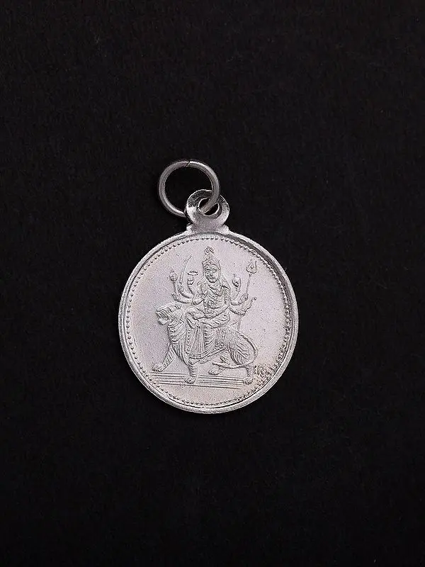 Maa Durga Pendant with Yantra on Reverse Side