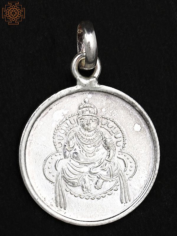 Lord Kubera Pendant with Kubera Yantra on Reverse Side