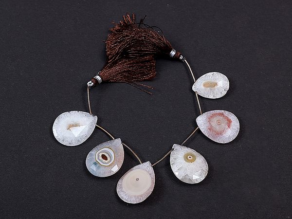 White Agate Stone Nuggets (Price of 1 String)