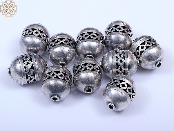 Sterling Silver Beads (10 Pieces )