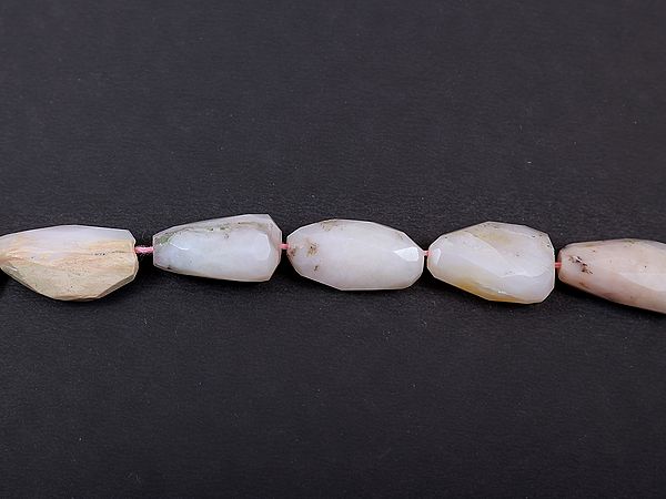 Pink Opal Faceted Nuggets (Price of 1 String)