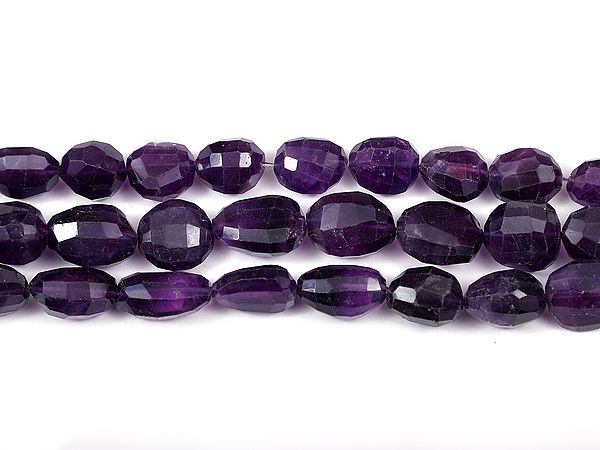 Amethyst Faceted Nuggets (Price of 1 String)