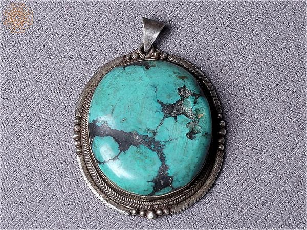Turquoise Pendant | Sterling Silver Jewelry