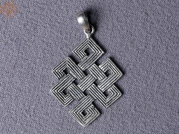 Silver Boundless Knot | Endless Knot Pendant from Nepal