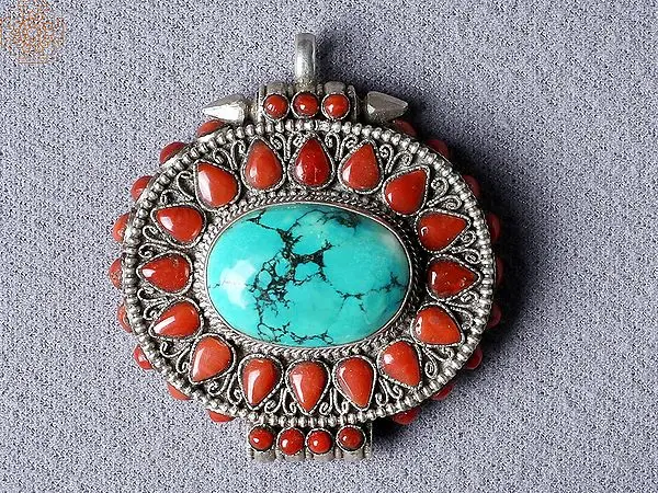 Multiple Stone Pendant Turquoise