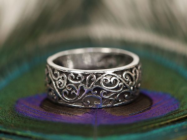 Designer Hollow Ring | Sterling Silver Rings