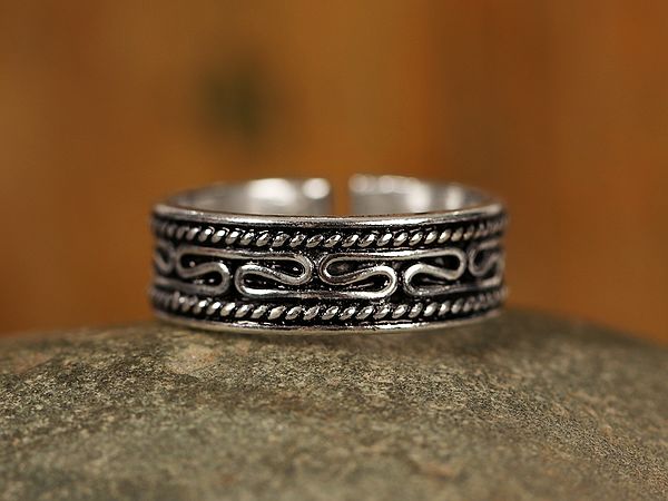 Open Patterned Ring | Sterling Silver Rings