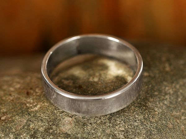 Flat Silver Band Ring | Sterling Silver Rings