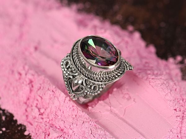 Traditional Design Mystic Topaz | Sterling Silver Rings