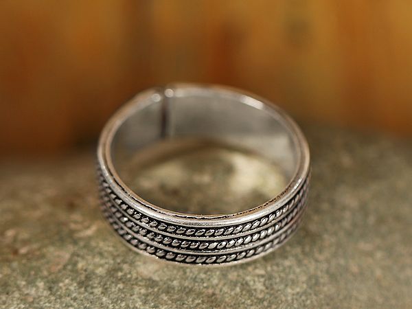 Three-Lined Ring | Sterling Silver Rings