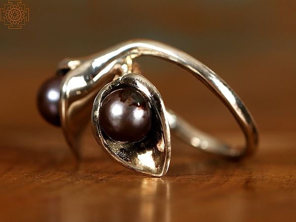 Double Black Pearl | Sterling Silver Rings