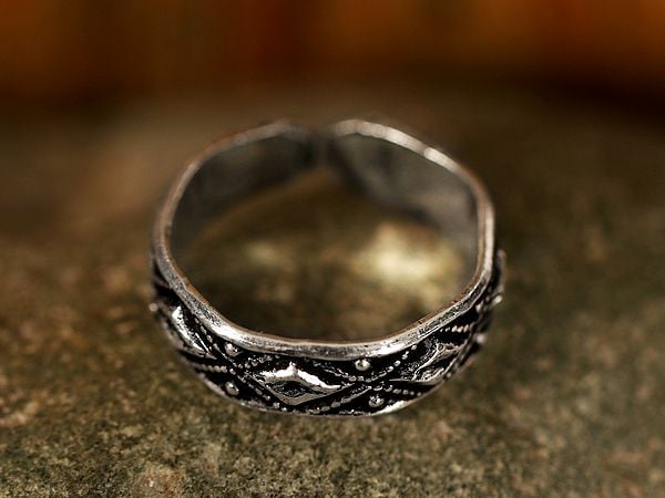 Engraved Traditional Design | Sterling Silver Rings