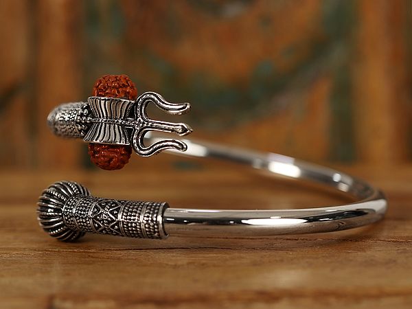 925 Sterling Silver Handmade Amazing Customized Lord Shiva Bangle Bracelet,  Excellent Trident Trishul With Rudraksha Unisex Jewelry Nssk15 - Etsy  Finland