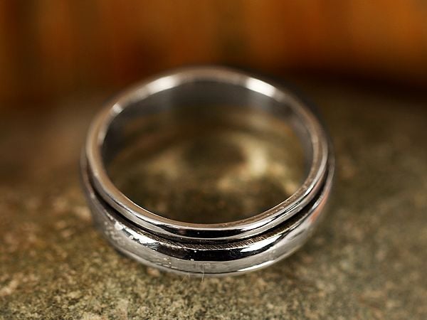 Plain Band Spinner Silver Ring | Sterling Silver Ring