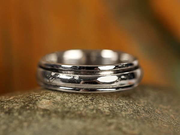Plain Band Spinner Silver Ring Sterling Silver Jewelry Exotic