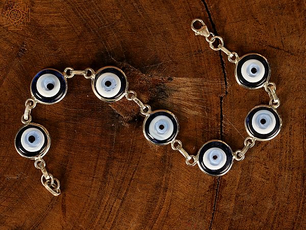 Seven Evil Eye Bracelet | Sterling Silver Bracelet