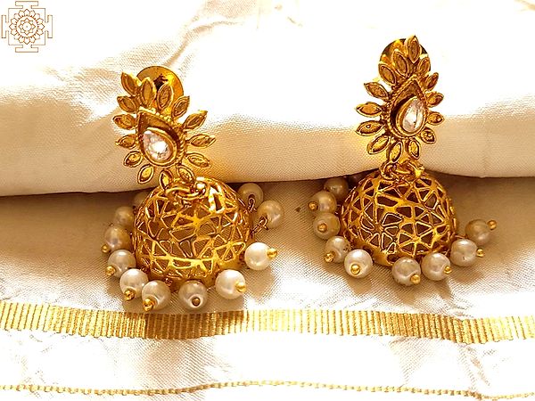 Modern Gold Plated Earrings