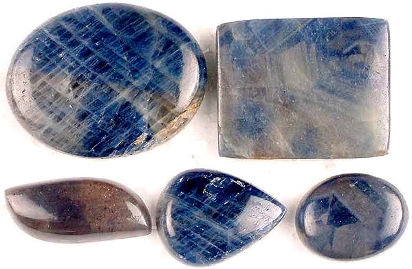 Lot of Five Sapphire Cabochons