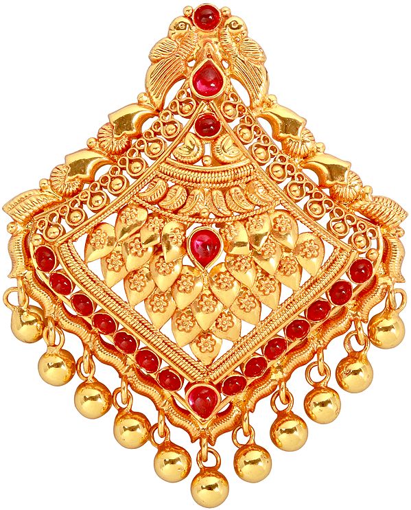 Peacock Pendant (South Indian Temple Jewelery)