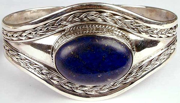 Oval Lapis Lazuli Bracelet